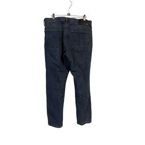 Eddie Bauer Mens Blue Flannel Lined Insulated Straight Leg Jeans Size 34X32